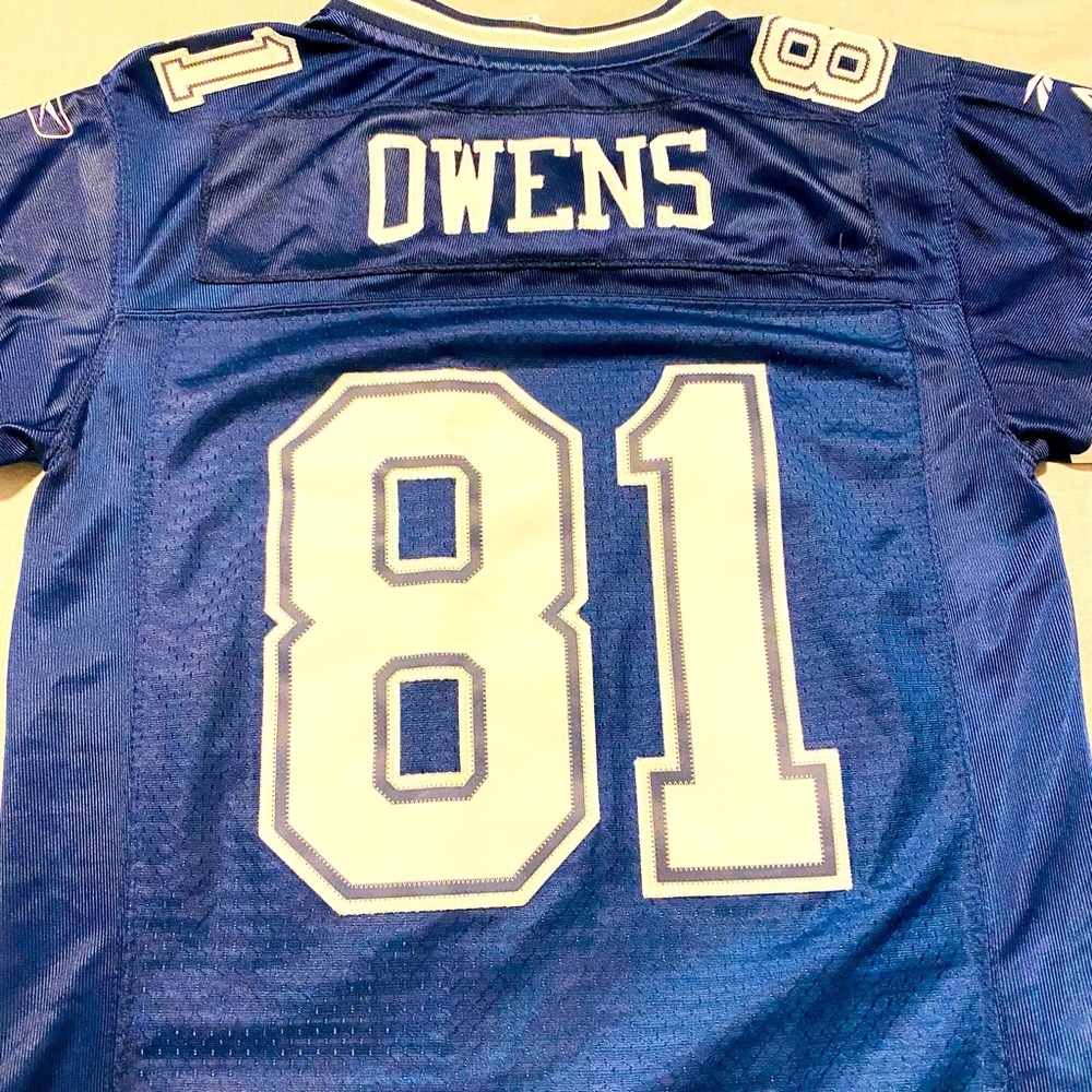 Cowboys Owens 81 kids medium jersey
